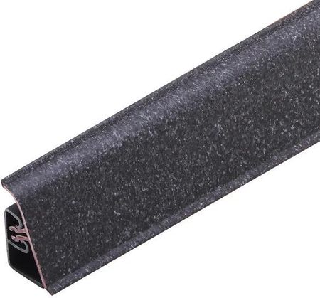 Listwa przyblatowa wypukła szeroka BL 44mm PVC CEZAR 3m Kamień Czarny