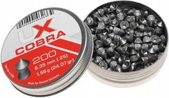 Zdjęcie ŚRUT do wiatrówki COBRA Umarex Pointed Diabolo 6,35mm 200szt OSTRY 6,35C - Tłuszcz