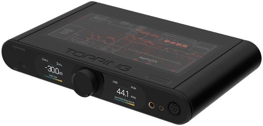 фото ЦАП з підсилювачем для навушників Topping DX9 Black