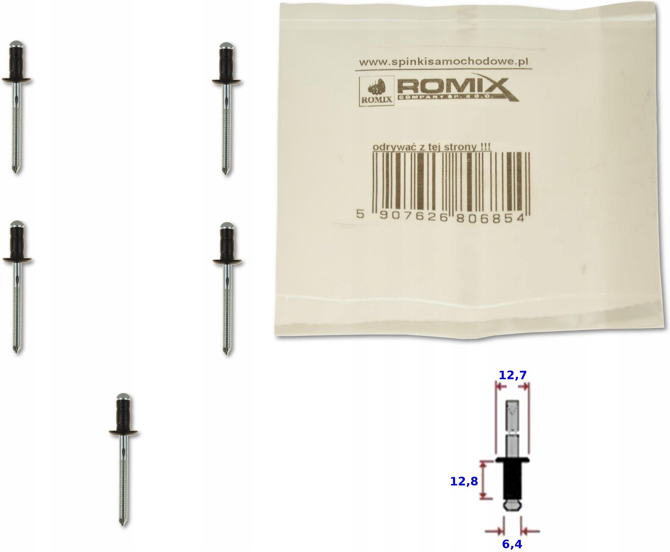 Romix Nit Aluminiowy Spinka Zderzaka Nadkoli Toyota 5X C70192 Opinie Romix Nit Aluminiowy Spinka Zderzaka Nadkoli Toyota 5X C70192 Opinie