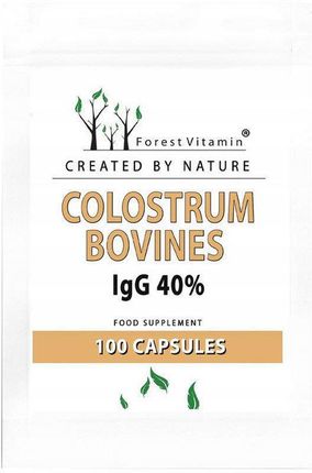 Forest Vitamin Colostrum Bovines Igg 40% 100Caps
