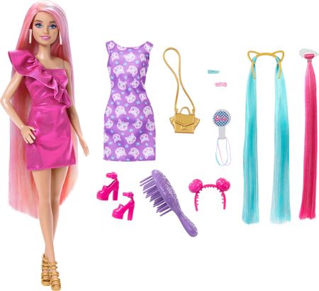 Barbie Totally Hair Różowa zabawa włosami HKT96