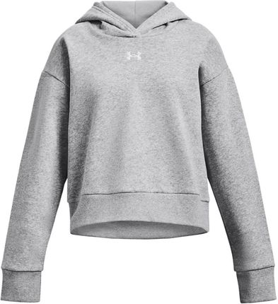 Bluza z kapturem Under Armour UA Rival Fleece Crop Hoodie-GRY 1379517-012 Rozmiar YLG