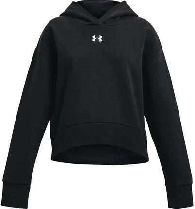 Bluza z kapturem Under Armour UA Rival Fleece Crop Hoodie-BLK 1379517-001 Rozmiar YMD