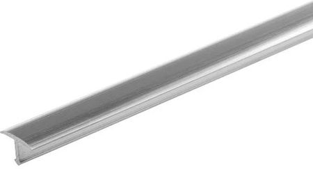 Profil fugowy gładki aluminium naturalne CEZAR 14mm 2,5m Srebrny