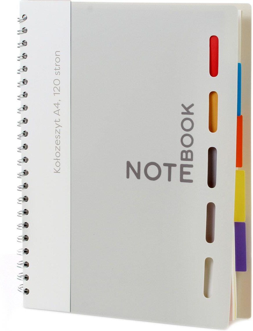 Paperdot Empik Paperdot Kołozeszyt A4 120 Kartek W Kratkę Szary 4 Przekładki ...
