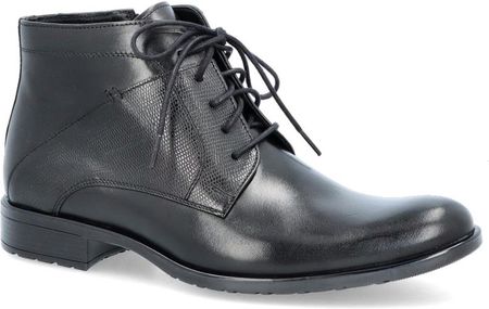 Eleganckie buty męskie zimowe - TAPI D-2372 CZARNE