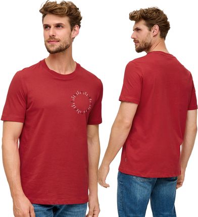 T-shirt męski s.Oliver czerwony - XL