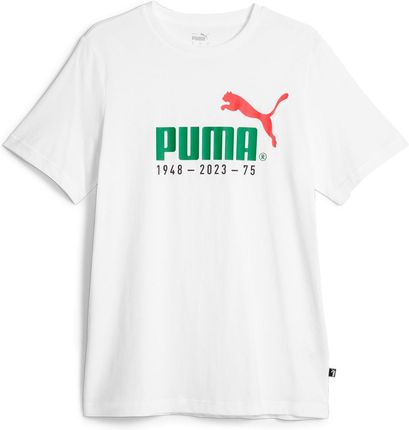 Koszulka męska Puma NO.1 LOGO CELEBRATION biała 67602002