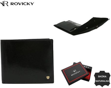 Skorzany portfel meski z systemem RFID