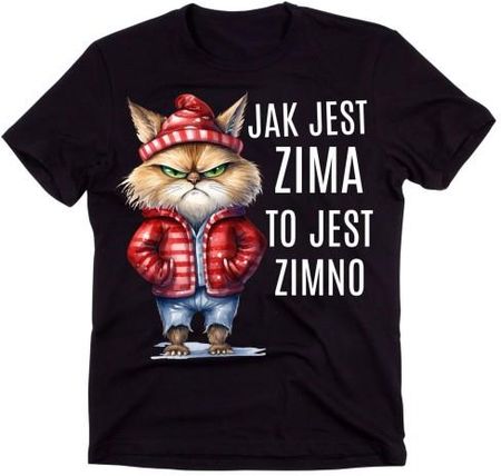 KOSZULKA MĘSKA JAK JEST ZIMA TO JEST ZIMNO