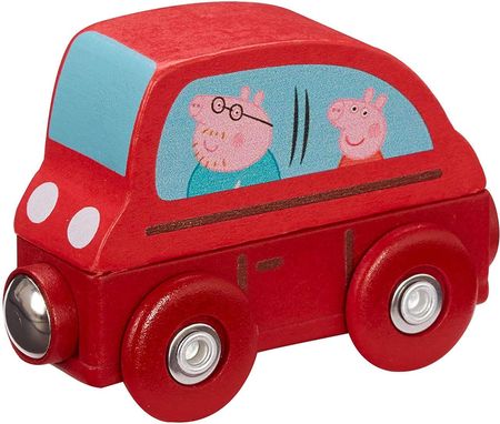 Character Options Peppa Drewniany Mini Czerwony Samochód