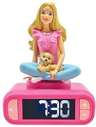 Lexibook Budzik Barbie Z Lampką Nocną 3D I Specjalnymi Dzwonkami