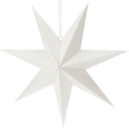 Gwiazda Papierowa Świąteczna Ozdoba Na Okno Wisząca Biały 60 Cm