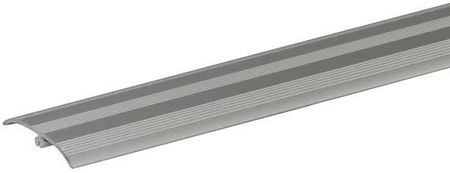 Profil progowy wciskany aluminium anoda CEZAR 37,5mm 0,9m Srebrny