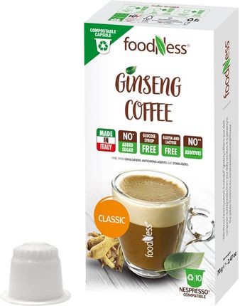 Nespresso Foodnessginseng Coffee 10kaps.