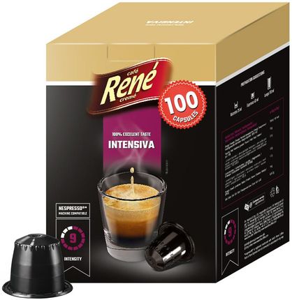 Nespresso Café René Duża Paczka Intensiva 100kaps.
