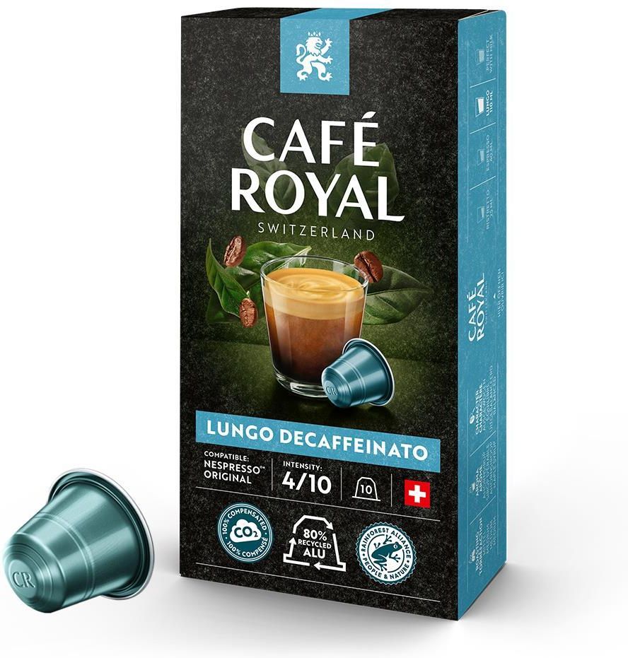 Kapsułki Do Ekspresów Nespresso Café Royal Lungo Decaffeinato 10kaps ...