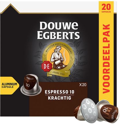 Nespresso Douwe Egberts Espresso 10 Krachtig Xl 20kaps.