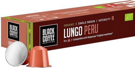 Nespresso Black Coffee Roasters Lungo Peru 10kaps.