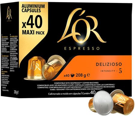 Nespresso L'Or Delizioso Maxi Pack 40kaps.