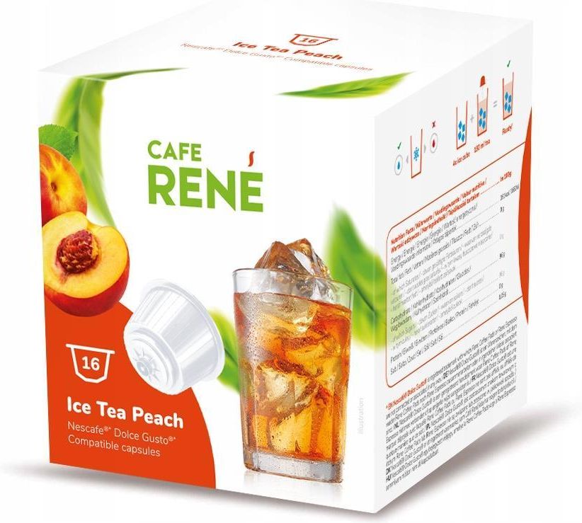 Kapsułki do ekspresów Dolce Gusto Dolcegusto Café René Peach Ice Tea