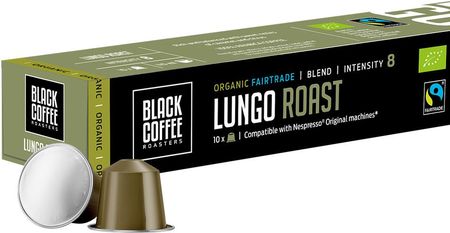 Nespresso Black Coffee Roasters Lungo Roast 10kaps.