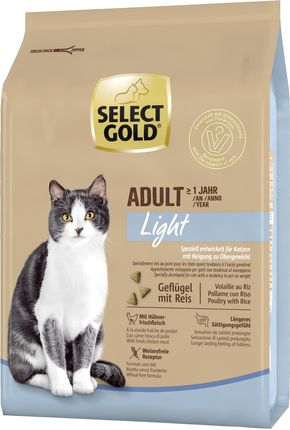 Select Gold Light Adult Drób Z Ryżem 2,5kg