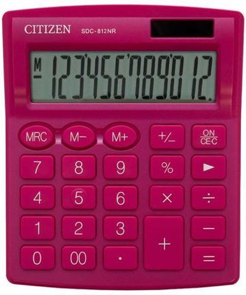 Citizen Kalkulator Sdc-812Nrpke 12-Cyfrowy Różowy (KAP211)
