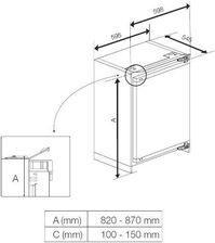 Frigorifero Beko BU1104N Da Incasso 130 Litri | Classe Energetica E, Statico, Bianco - Compatto E Silenzioso