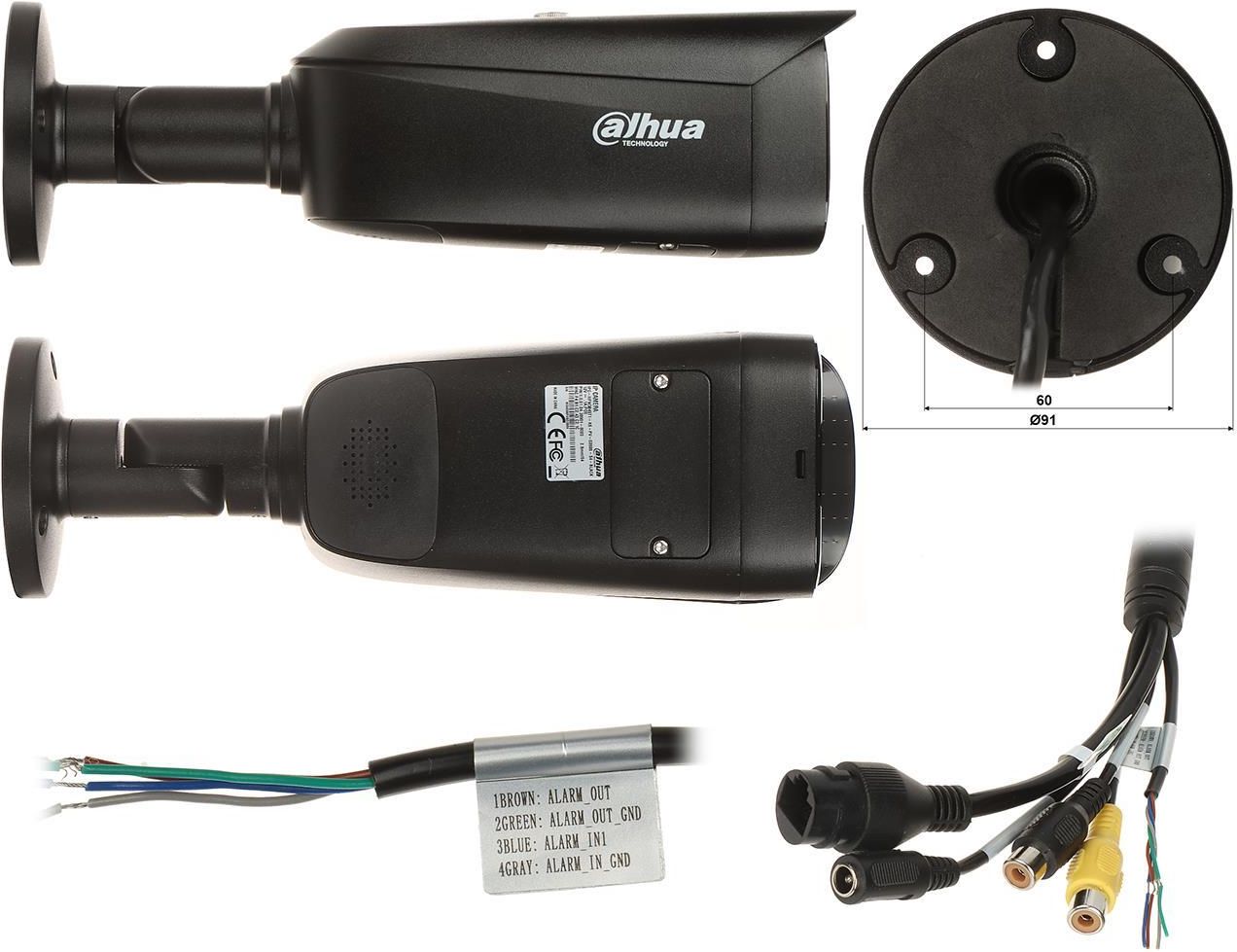 Kamera przemysłowa Dahua Kamera Ip Ipc-Hfw3849T1-As-Pv-0280B-S4-Black ...