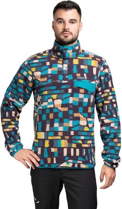 Patagonia Bluza Lightweight Synchilla Snap T Pullover Fitz Roy Patchwork Belay Blue