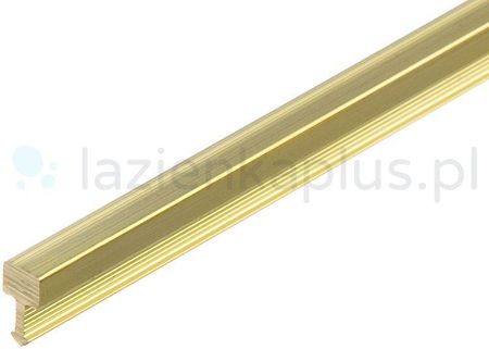 Profil fugowy kwadratowy mosiądz naturalny 5x9,5mm CEZAR 2m Złoty