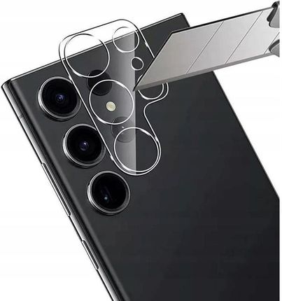 Telforceone Szkło Ochronne Aparatu Kamery 3D Samsung S23 Ultra S918 Przeźroczyste