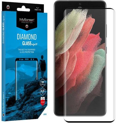 Myscreen Protector Szkło Hartowane 5D Samsung Galaxy S22 Ultra Myscreen Diamond Glass Edge 3D Czarne