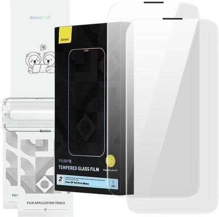 Baseus Szkło Hartowane Iphone 14 Pro Max Corning Z Filtrem Przeciwpyłowym
