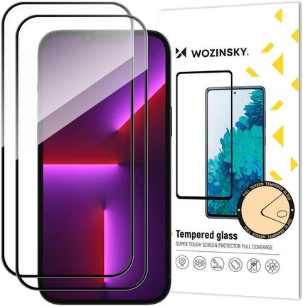 Wozinsky Szkło Hartowane Iphone 15 Tempered Glass Full Glue Black 2 Pack