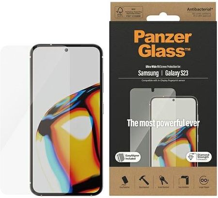 Panzer Glass Szkło Ochronne Ultra Wide Fit Do Samsung Galaxy S23 Sm S911 Z Aplikatorem (5711724073151)