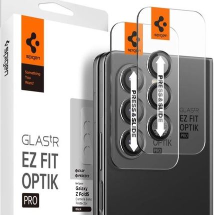Spigen Szkło Na Aparat Glas.Tr Ez Fit Optik Pro 2 Pack Do Galaxy Z Fold5 Czarne