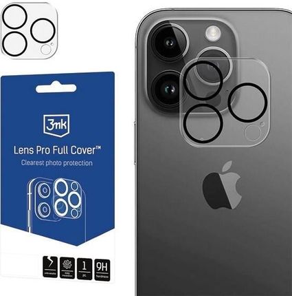 3Mk Lens Pro Full Cover Iphone 14 Max Szkło Hartowane Na Obiektyw Aparatu Z Ramką Montażo