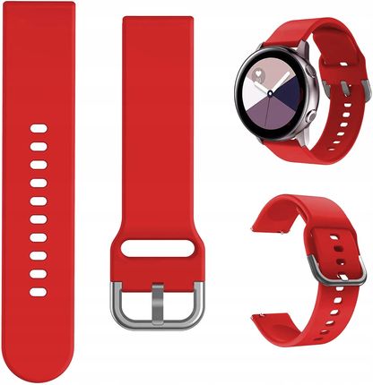 Hello Case Pasek Opaska 22 Mm Silikon Do Zegarka Smartwatch Uniwersalny Czerwony