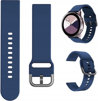 Hello Case Pasek Opaska 22 Mm Silikon Do Zegarka Smartwatch Uniwersalny Granatowa
