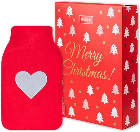 Soxo Termofor czerwony ogrzewacz w pudełku prezent na Święta