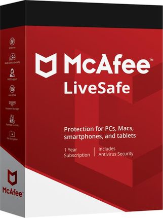 McAfee LiveSafe 1 stanowisko / 1Rok