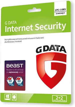 G Data Internet Security 2PC+2xAndroid / 2lata