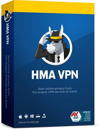 HMA! Pro VPN HideMyAss 5 stanowisk / 3lata