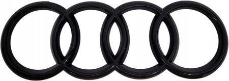 Emblemat logo do Audi 273 mm Przód Black Glossy