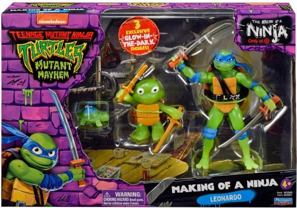 WOJOWNICZE ŻÓŁWIE NINJA Zestaw Figurka LEONARDO Evolution