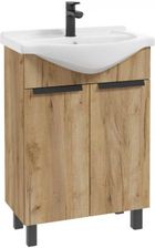 DEFTRANS LILY D60 szafka z umywalką stojąca dąb craft złoty 001-D-06047+1527