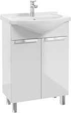 Zdjęcie DEFTRANS LILY D60 szafka z umywalką stojąca biała 001-D-06046+1527 - Poznań